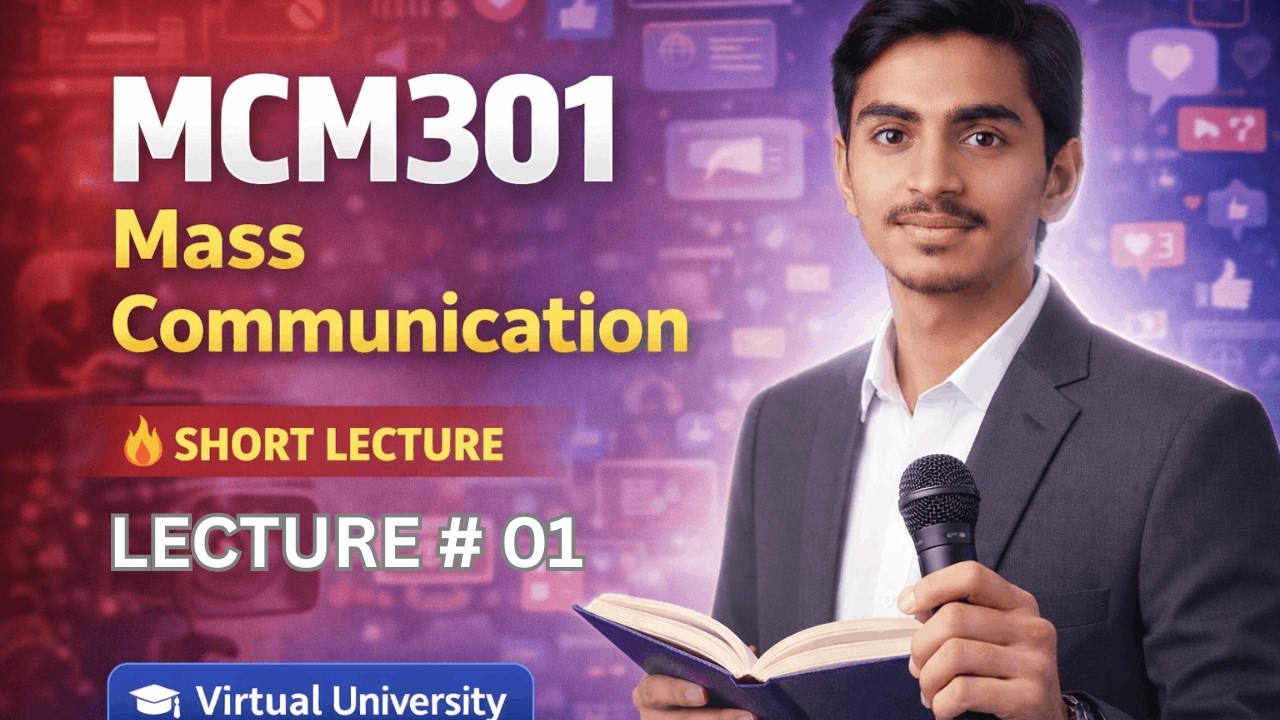 MCM301 Short Lectures LEC NO 1 | Communication Skills | Virtual University | Complete Course 2026