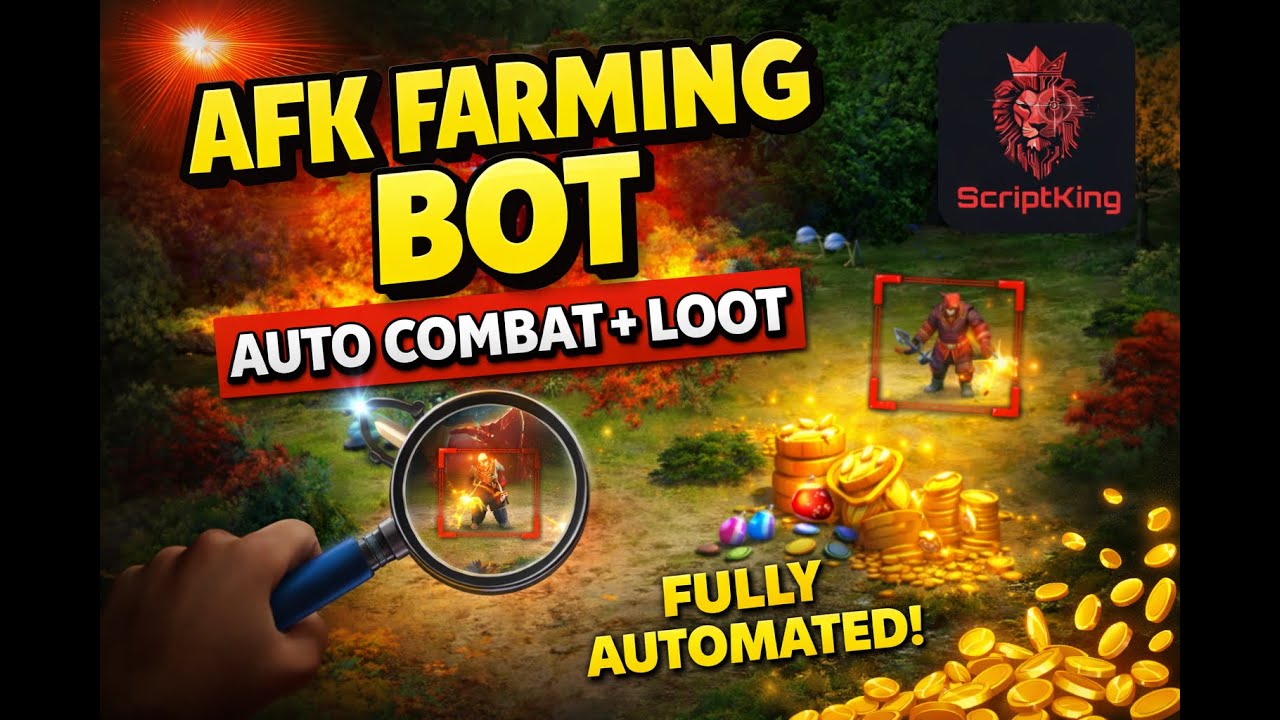 AFK Farming Bot in MMORPGs – Full Auto Combat & Loot (Dreadmyst)