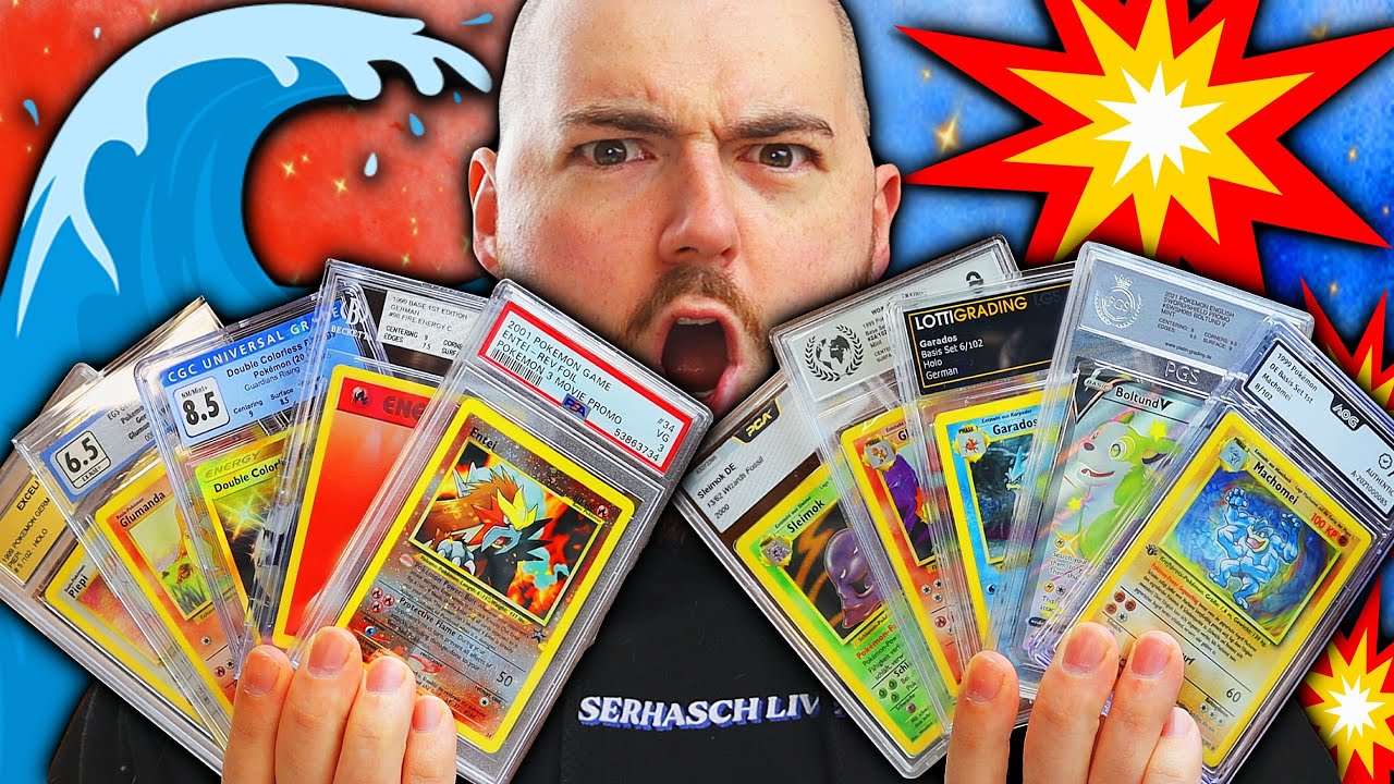 HÄRTETEST! 10 Pokemon Grading Firmen - 1 Video