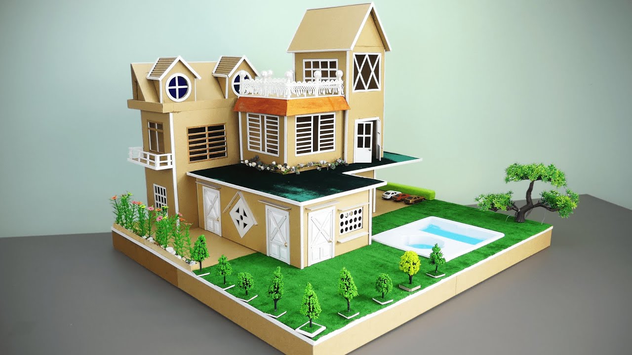 Cardboard House #47  DIY Miniature Cardboard House | see and do