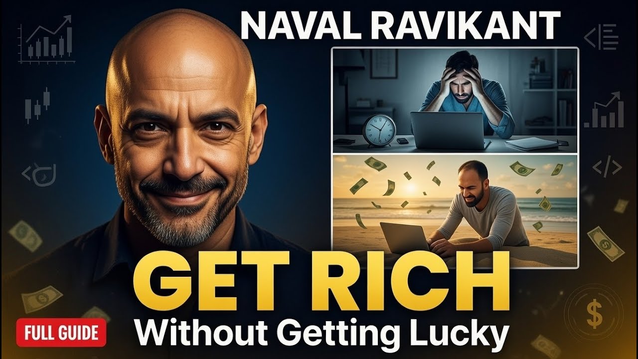 Naval Ravikant - How to Get Rich Without Getting Lucky (Full Summary)