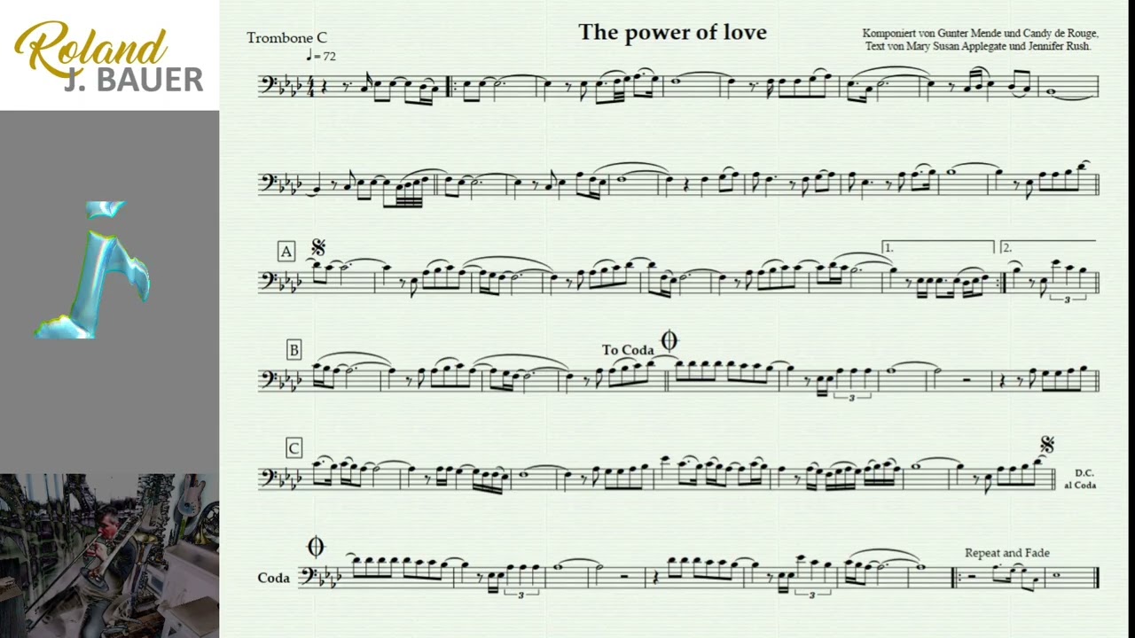 The Power of Love - Trombone sheet music