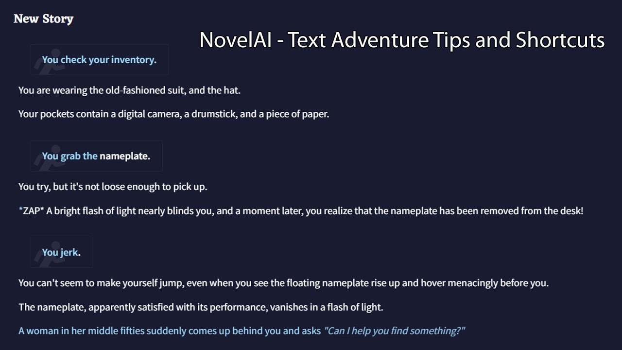 NovelAI - Text Adventure Tips and Shortcuts