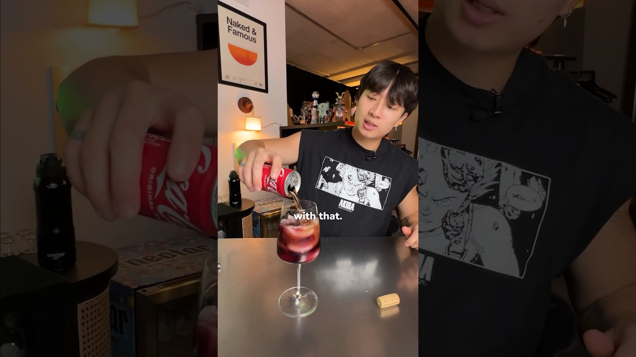 Red Wine and Coke?! #wine #cocktails #bartender #bartending #mixology #barchemistry