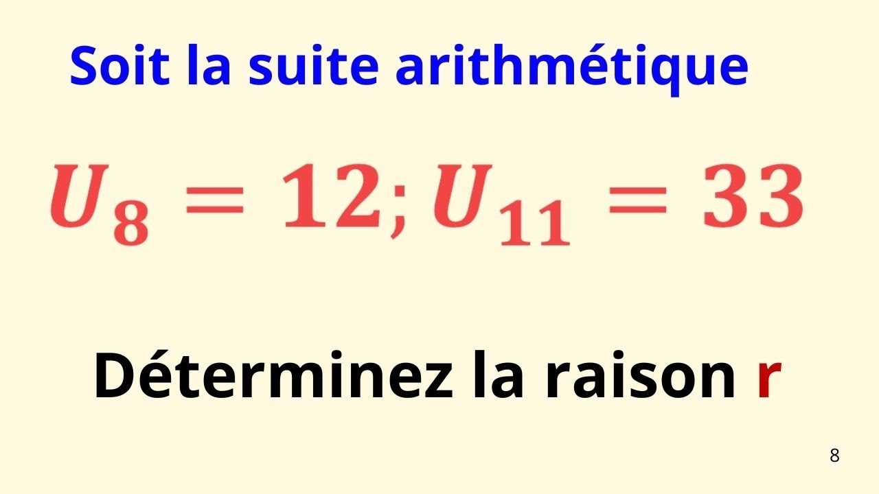 Suite arithmétique 