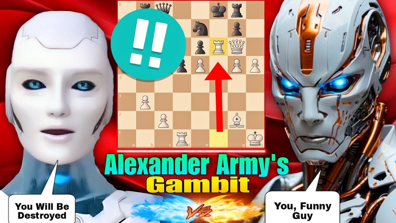 Stockfish 17 PLAYED Alexander Army's Gambit Against His Strongest Chess Opponent | Chess Gambit | AI