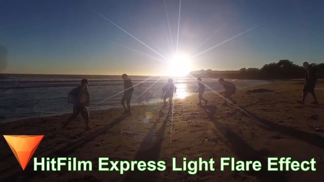 How to add light flare effect in Hitfilm Express 2018 || Light vfx in hitfilm express