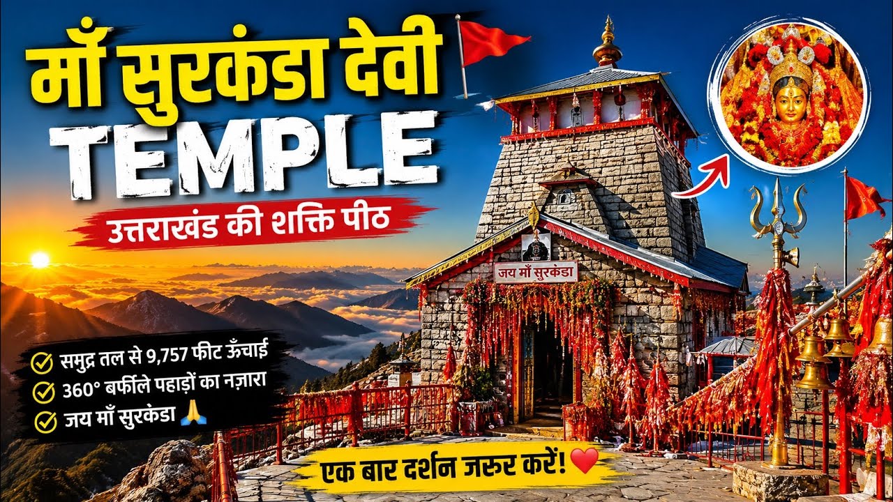 SURKANDA TEMPLE  - A Beautiful Place Near Dhanaulti Mussorie | Uttrakhand | Vlog Wale