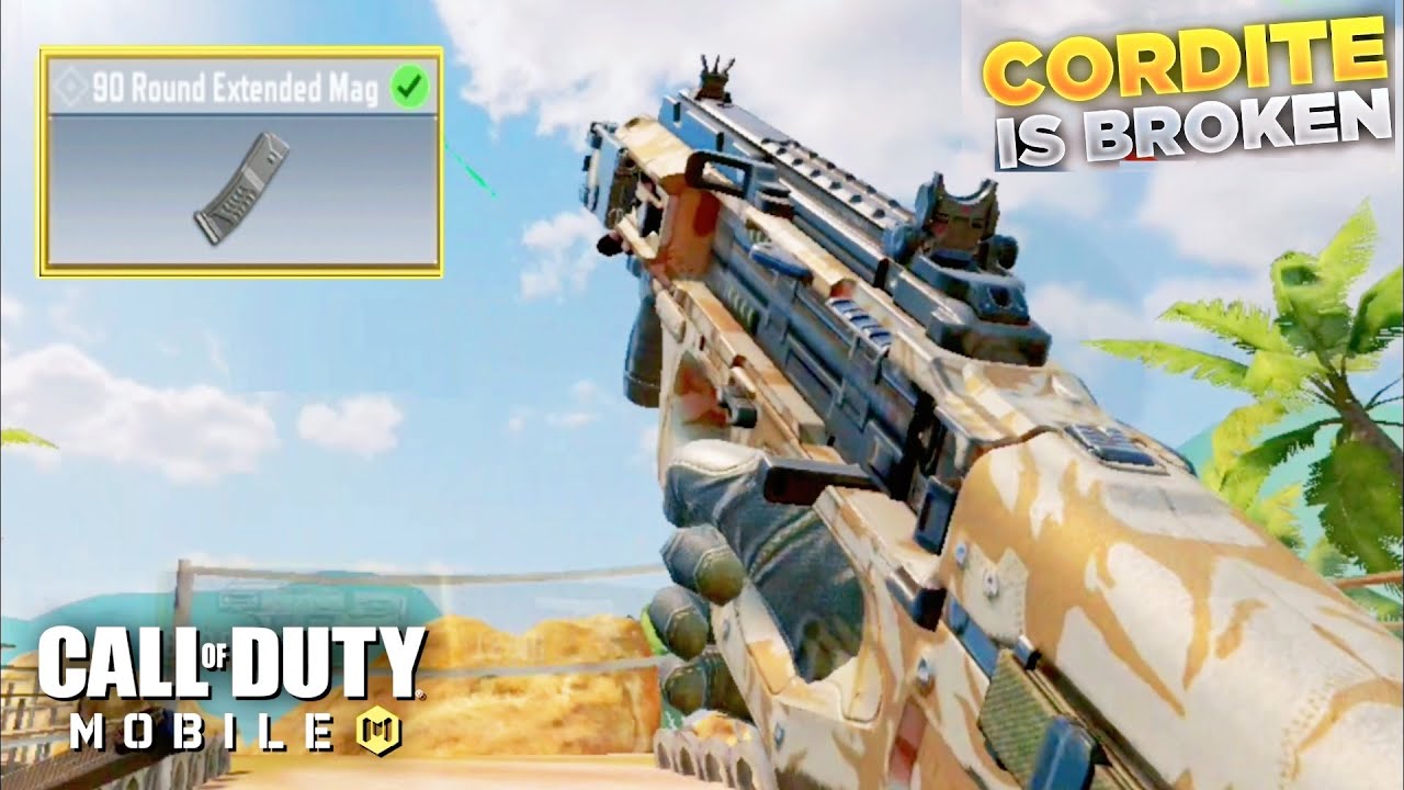 NEW INSANE CORDITE GUNSMITH BUILD with 90 ROUND MAG & BROKEN HIP-FIRE! SEASON 9 ( TEST SERVER)
