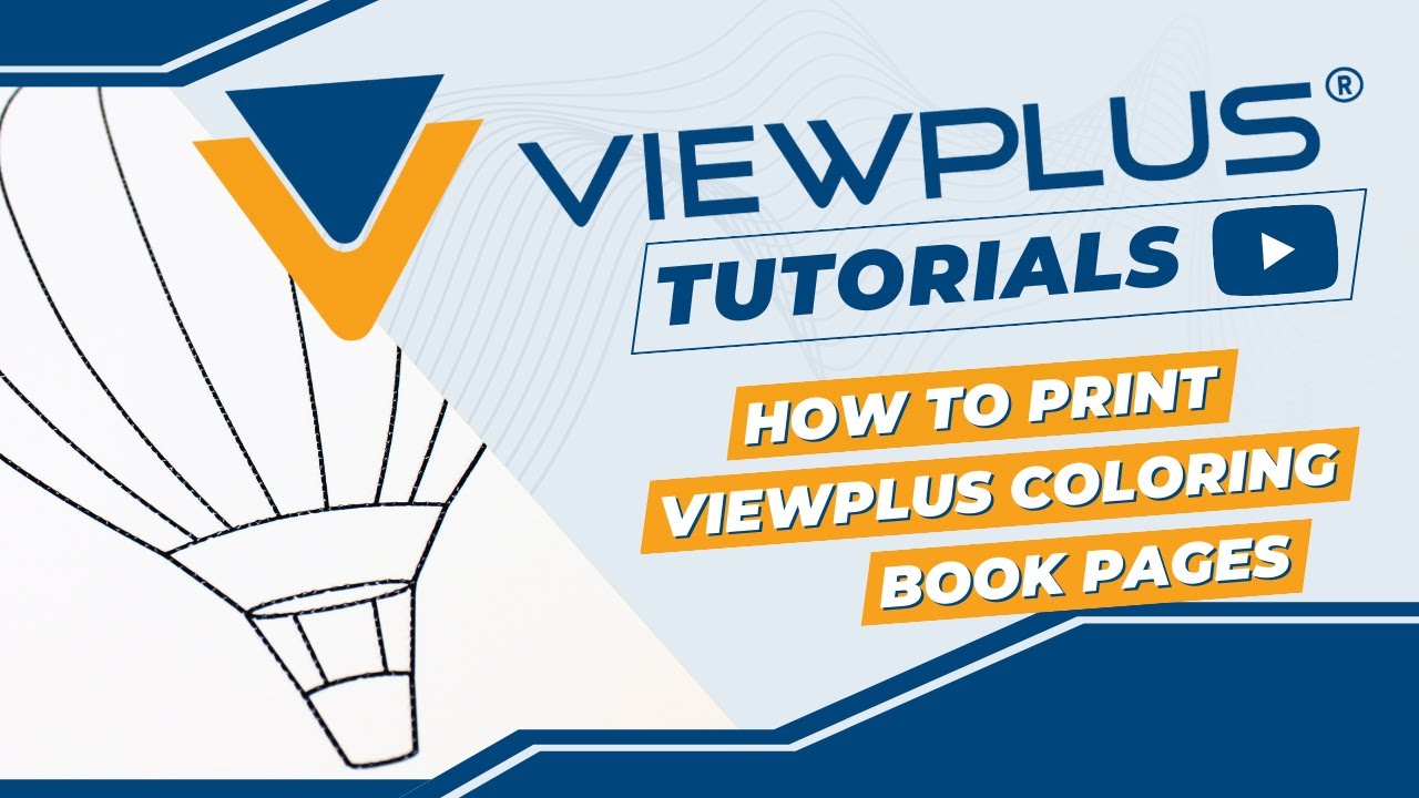 How to Print ViewPlus Coloring Book Pages
