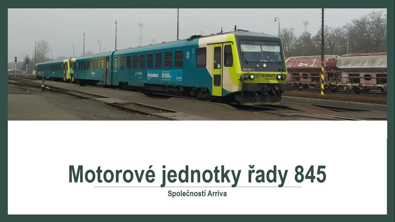 Motorov&eacute; jednotky řady 845 - společnosti Arriva vlaky