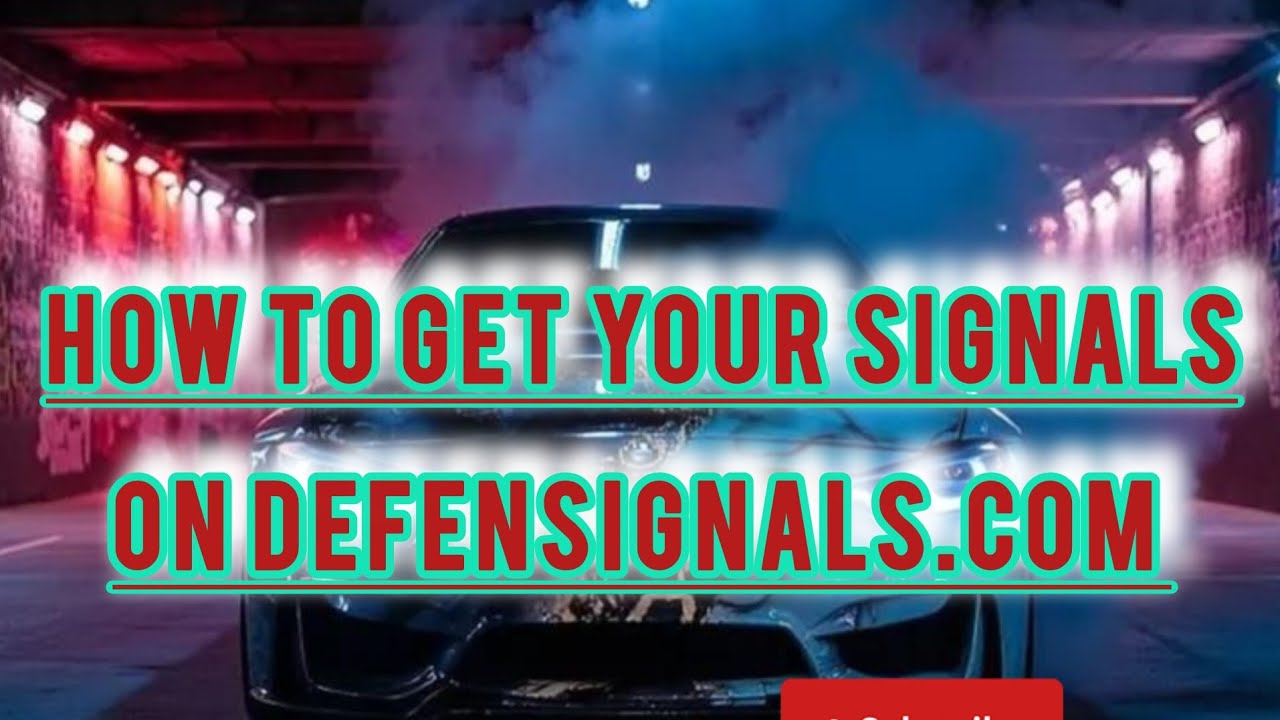 HOW TO GET YOUR OWN SIGNAL ON defensignals.com