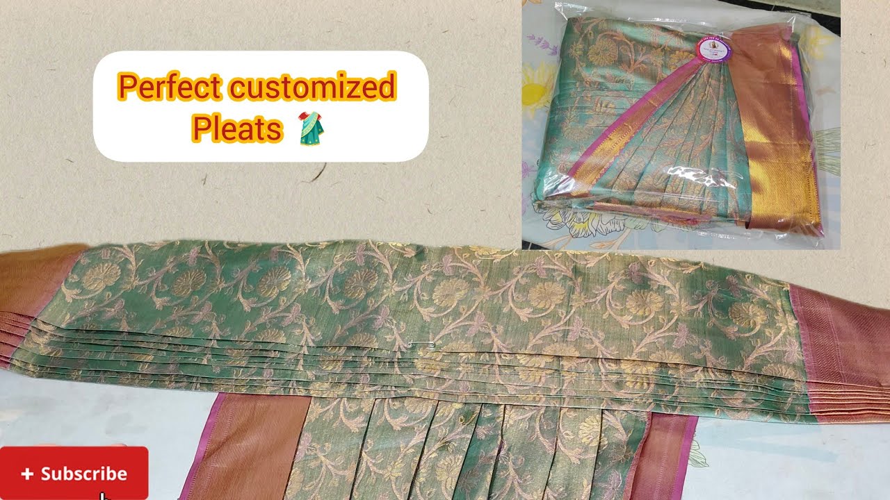 Saree Prepleating 🥻 tutorial 🥻📍 Trichy DM for service 