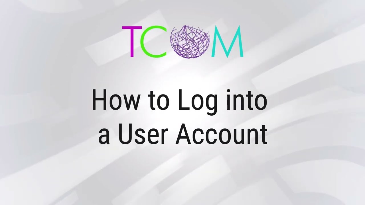 Как войти в учетную запись пользователя | Обучение TCOM