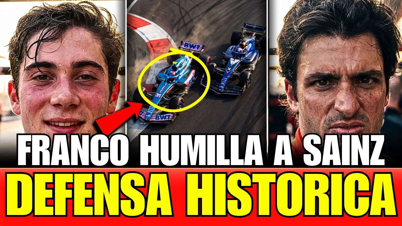 ¡Franco COLAPINTO Mostró TODO su TALENTO! VOLVIO LOCO a SAINZ con una MANIOBRA ESPECTACULAR!