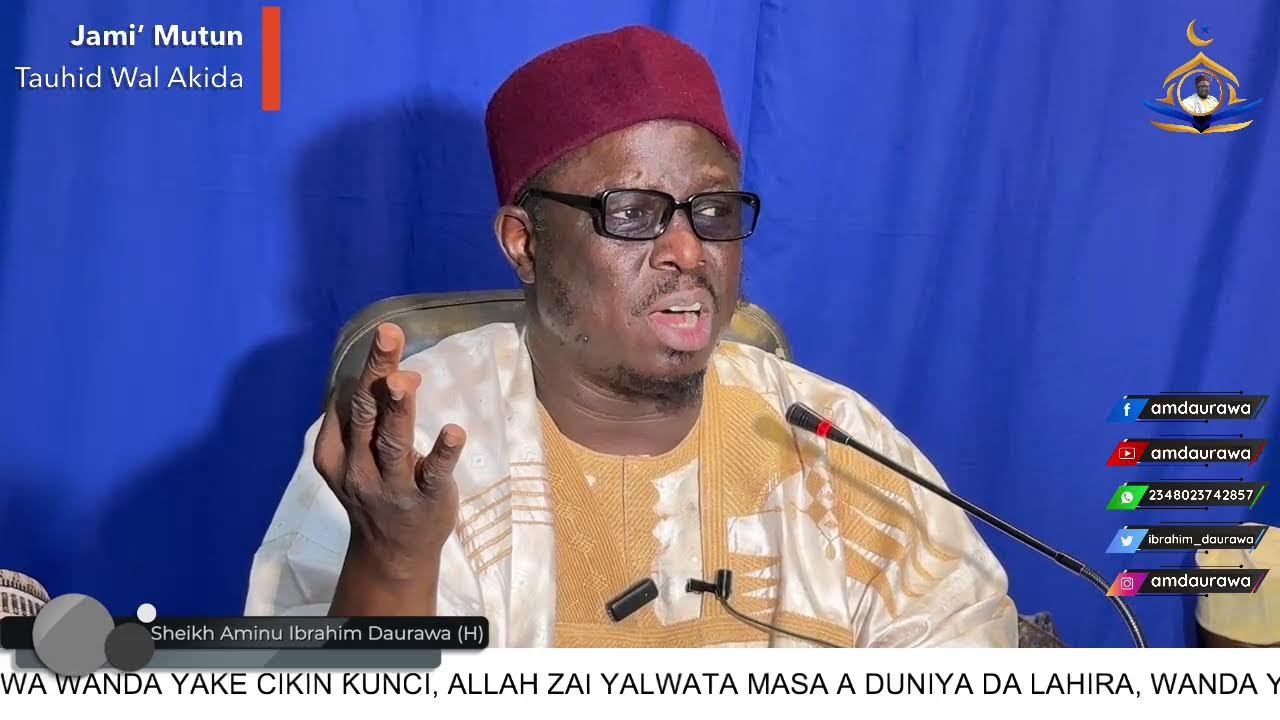 Jami'u Mutun At-Tauhid Wal Akidah: 01 | Sheikh Aminu Ibrahim Daurawa