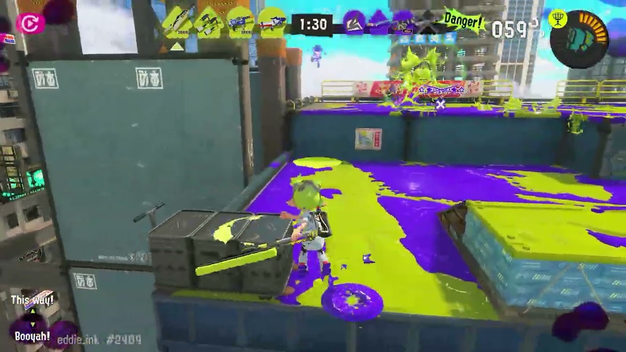 Turf War 6 Wipeouts 🤭 Revenge Bagging 🤭 | Splatoon 3 | eddie.ink