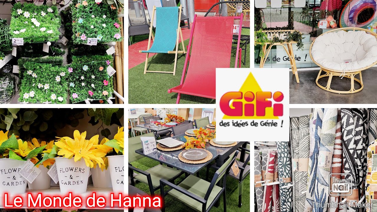 GIFI ARRIVAGE 15-05 JARDIN TERRASSE EXTÉRIEUR 🏝🌱🌸🍸