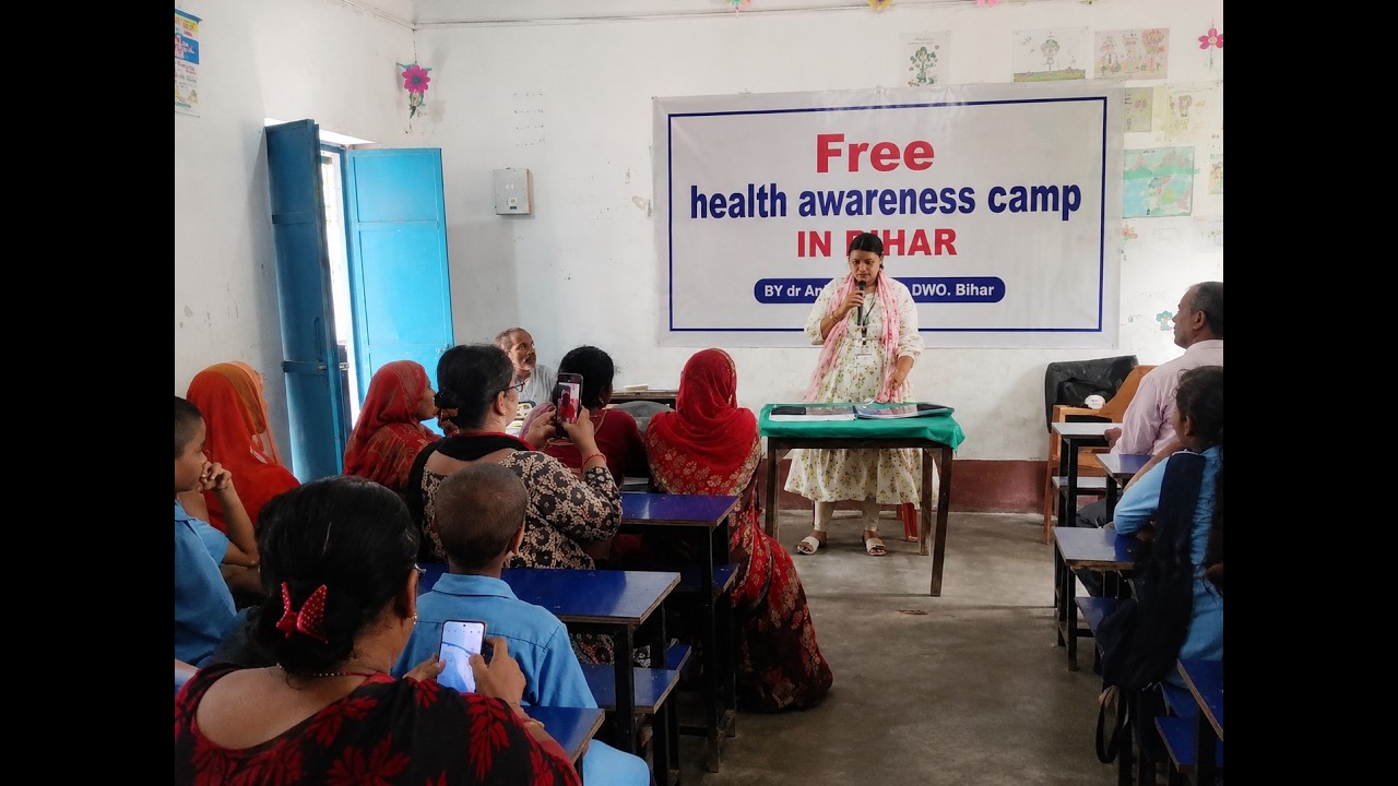 NHWM Free Health Camp in Bihar | Dr Anjali Kumari DWO Bihar