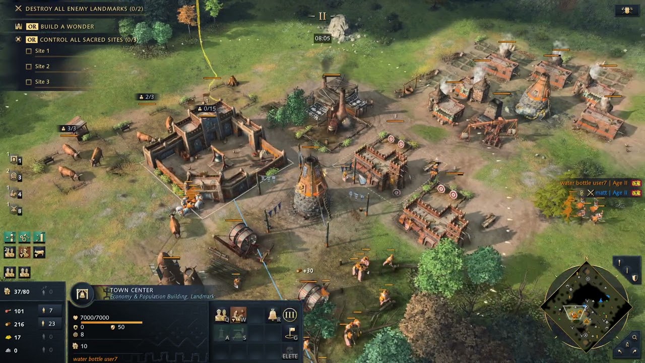 Aoe4: unranked to conq with random civ and 50 apm! Game 1