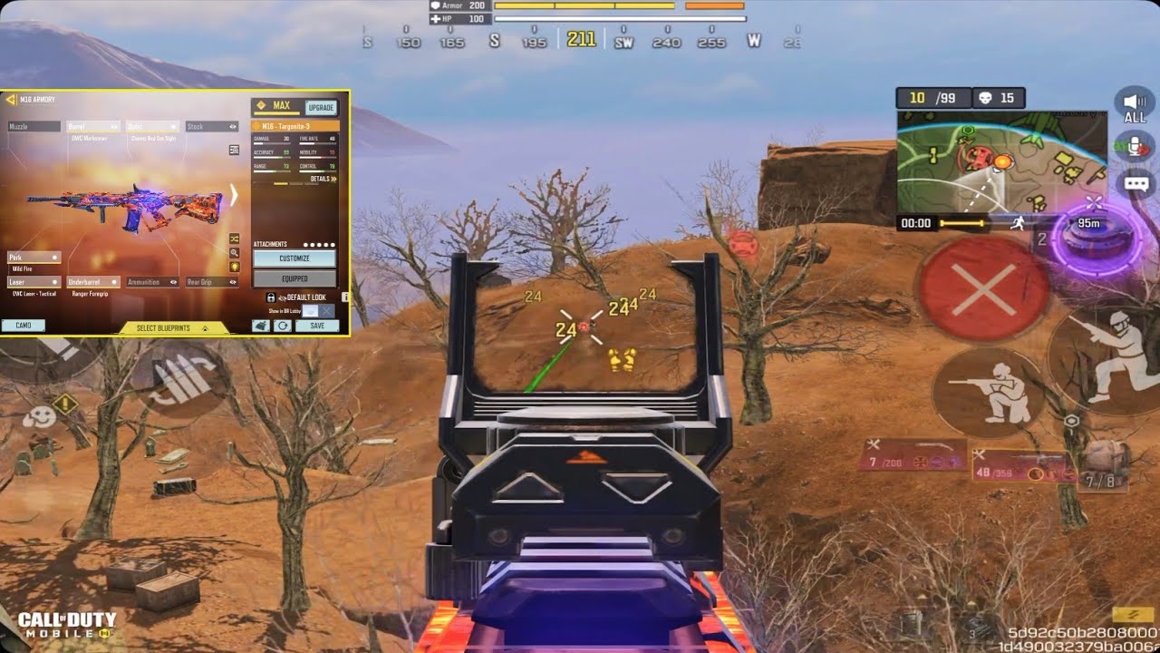 M16 HAVE ZERO RECOIL AT LONG RANGE | BEST M16 GUNSMITH IN CODM BR | SOLO VS SQUADS GAMEPLAY