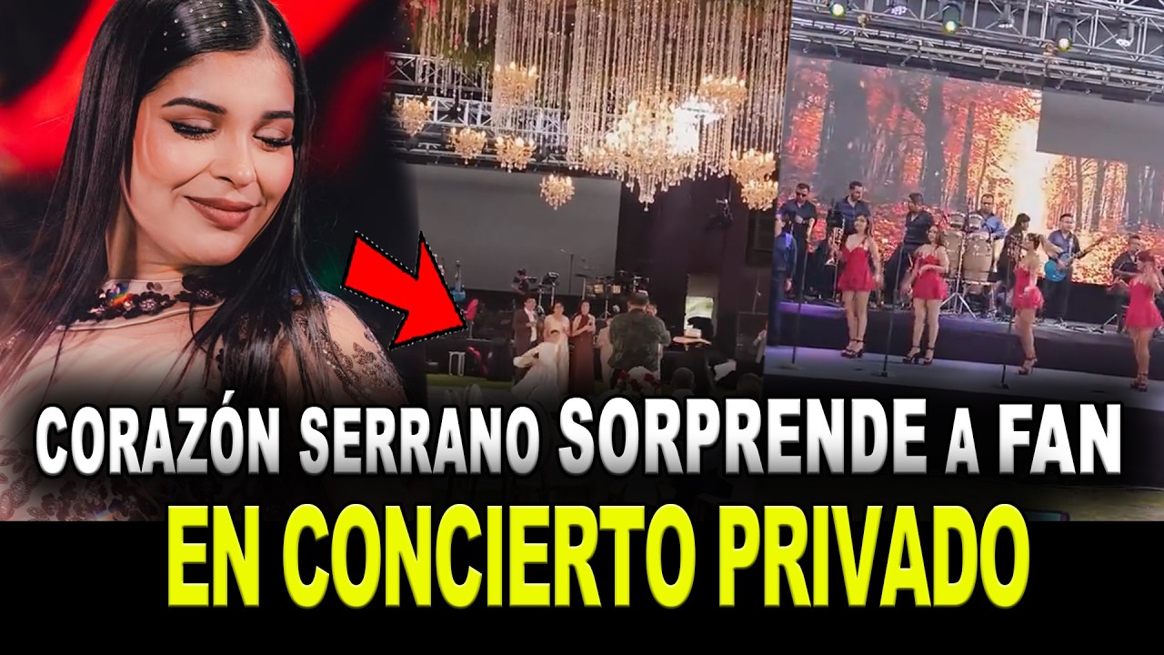 CORAZÓN SERRANO SORPRENDE A FAN EN CONCIERTO PRIVADO POR SU CUMPLEAÑOS