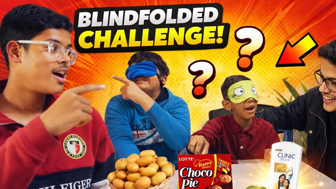 Can They Guess It Without Seeing? 😳 Blindfold Challenge