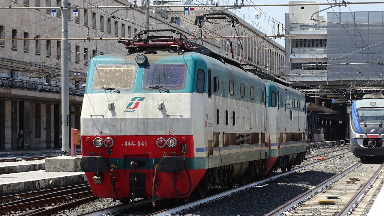 ARRIVI, PARTENZE & MANOVRE ALLA STAZIONE DI ROMA TERMINI: IC SUN- NIGHT REVERSIBILI, E444R & ALTRO!