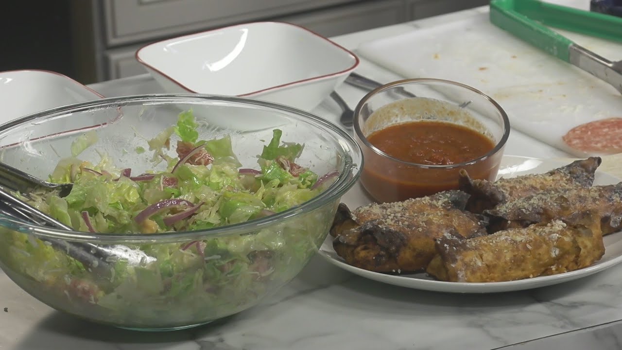Dishin' It: Spaghetti Egg Rolls with La Scala Chopped Salad Part 3