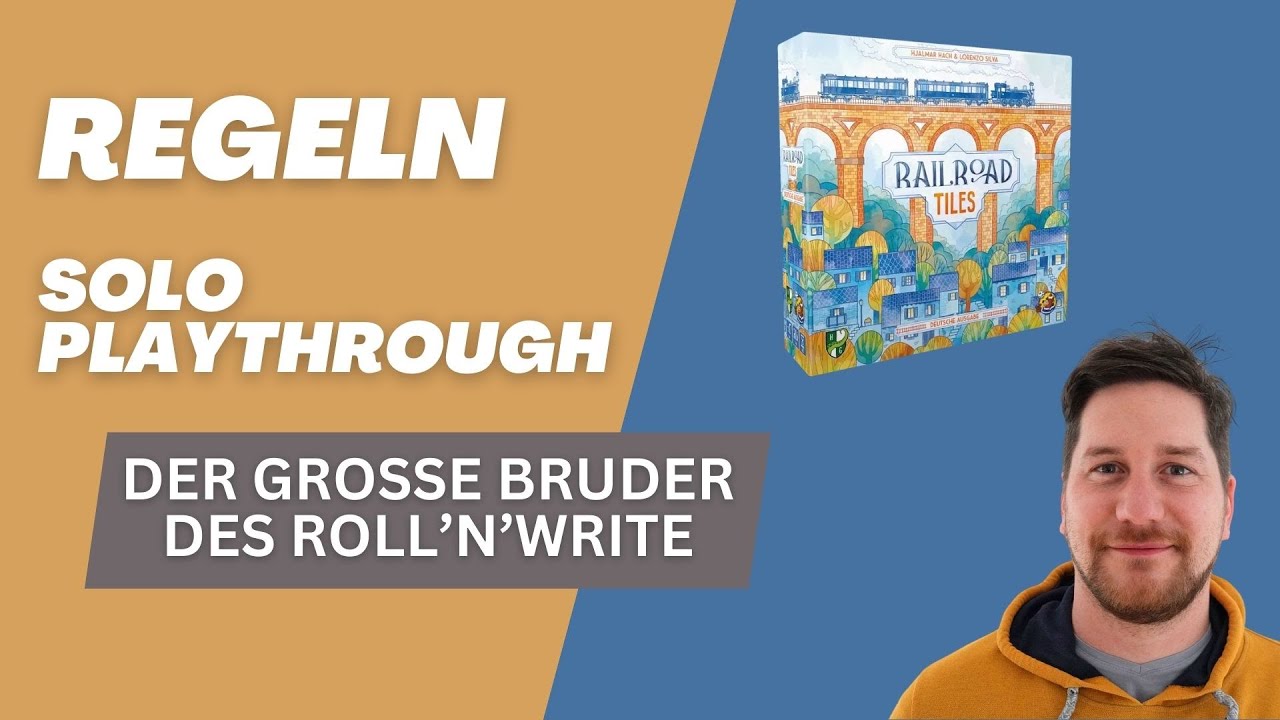 Railroad Tiles - Regeln + Solo Playthrough