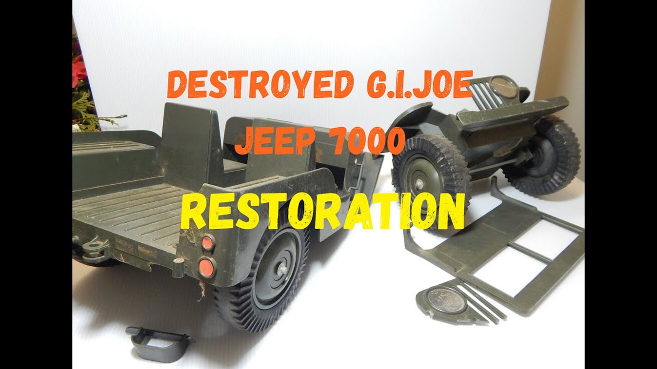 Destroyed GI JOE 7000 5 Star Jeep Restoration (SANDSTORM SURVIVAL)