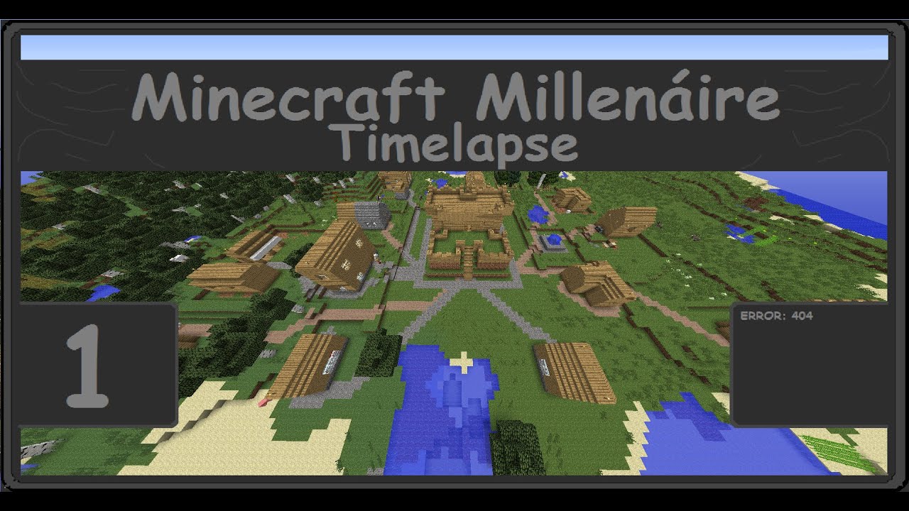 Minecraft: Mill&eacute;naire Mod Timelapse - Norman Military Town (Gros Bourg)
