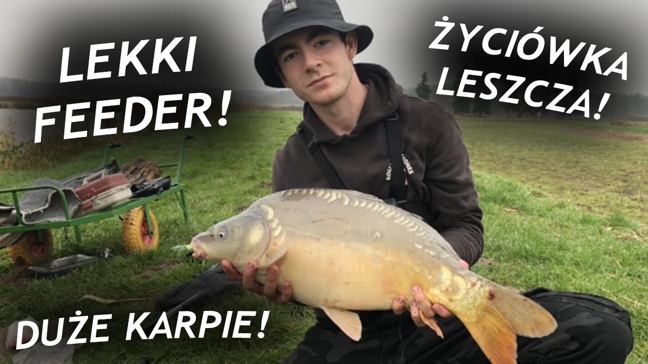 DUŻE KARPIE, LESZCZE i KARASIE NA LEKKI FEEDER! +ZAKUPY WĘDKARSKIE!