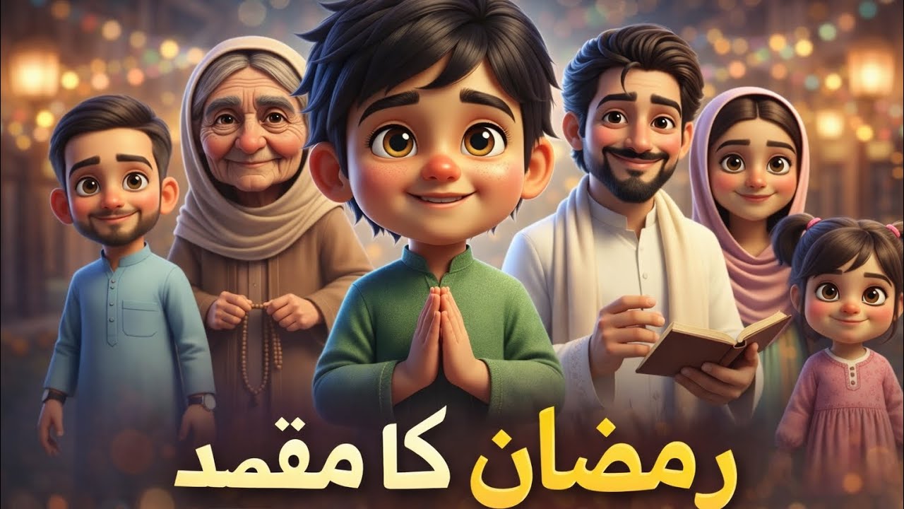 Ramzan Humein Kya Sikhata Hai? 🌙 Emotional 3D Family Cartoon Story Part 1 2026 #cartoon #3danimation