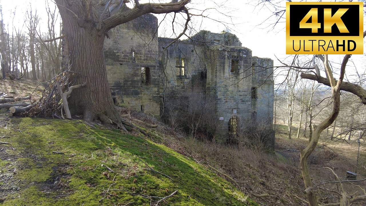 Harewood Castle Abandoned Medieval Ruins Exploring Walking Tour Leeds West Yorkshire UK England 🇬🇧