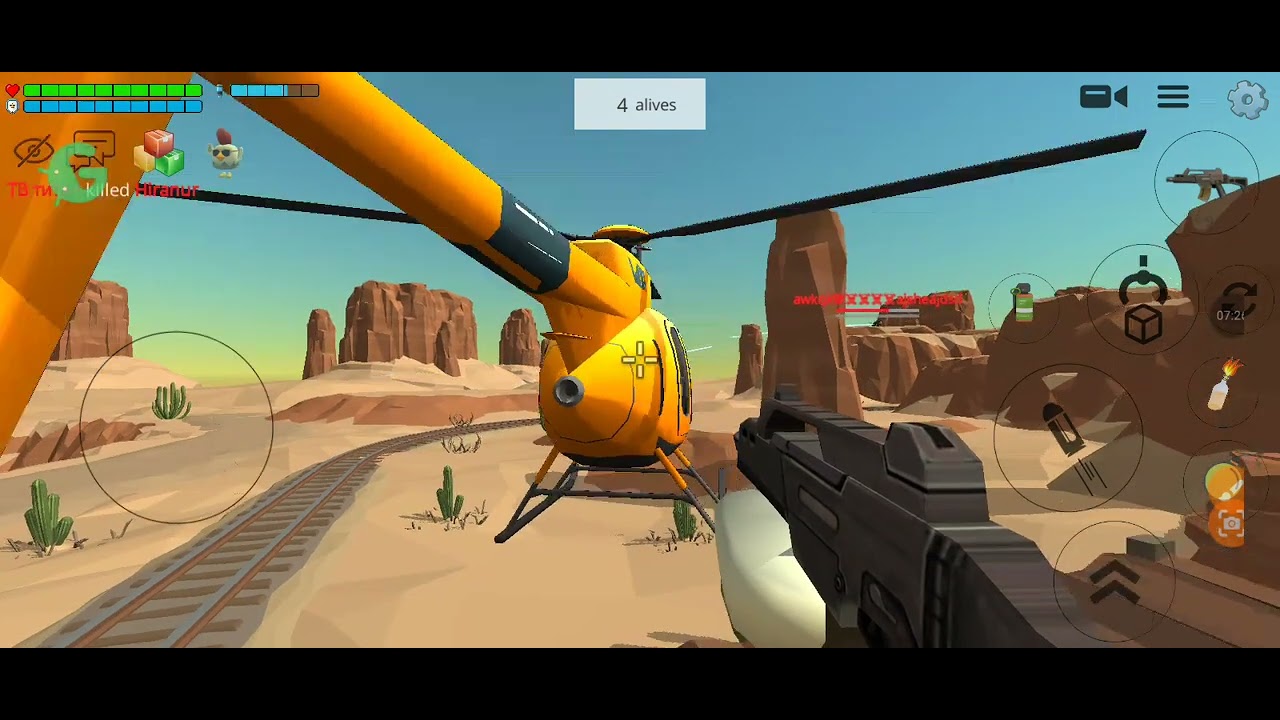 Jugando chicken gun pero con hacker (video completo)