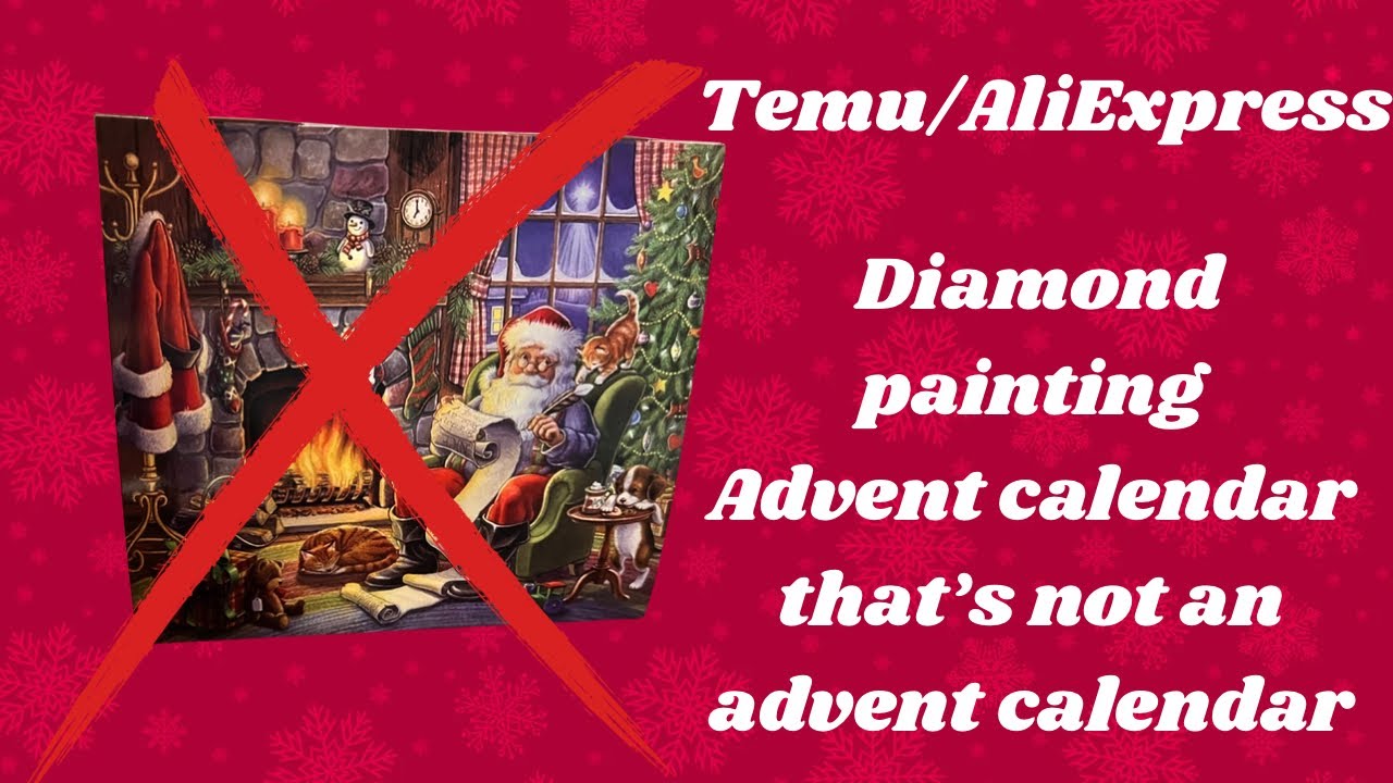 Temu/ AliExpress diamond painting Advent calendar that’s not an advent calendar.
