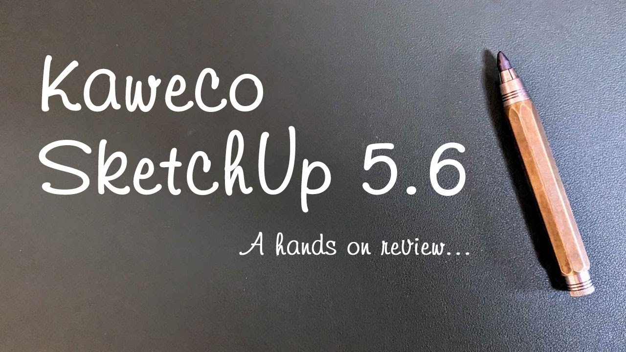 Механический карандаш Kaweco SketchUp 5.6 из латуни — практический обзор