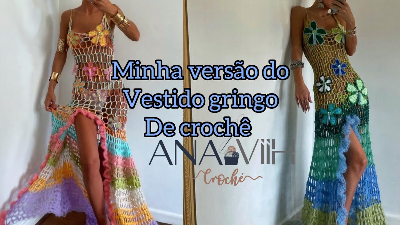 vestido gringo de crochê