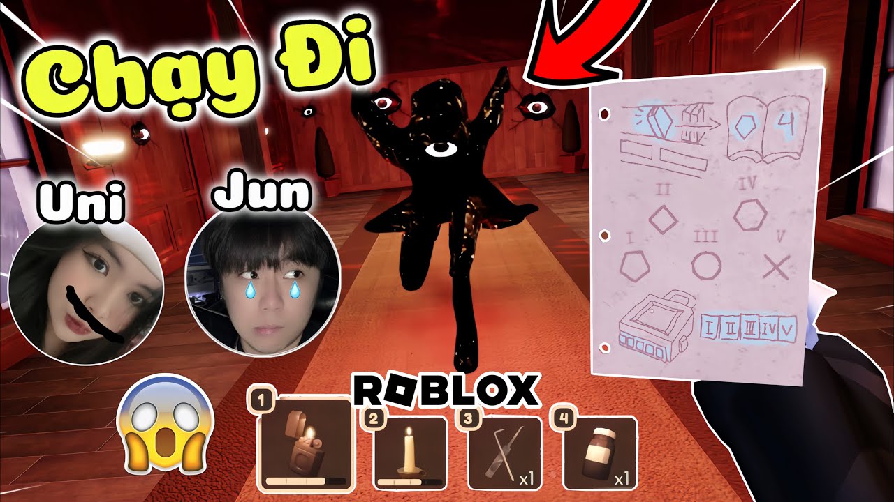 Roblox | Jun với Uni hành trình trở lại game Doors cánh cửa kinh dị