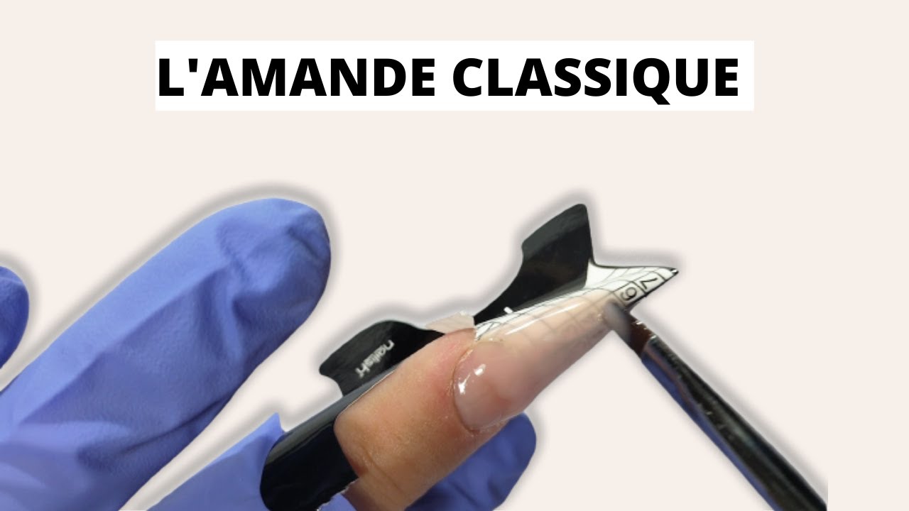Rallongement chablon et gel amande classique tutoriel