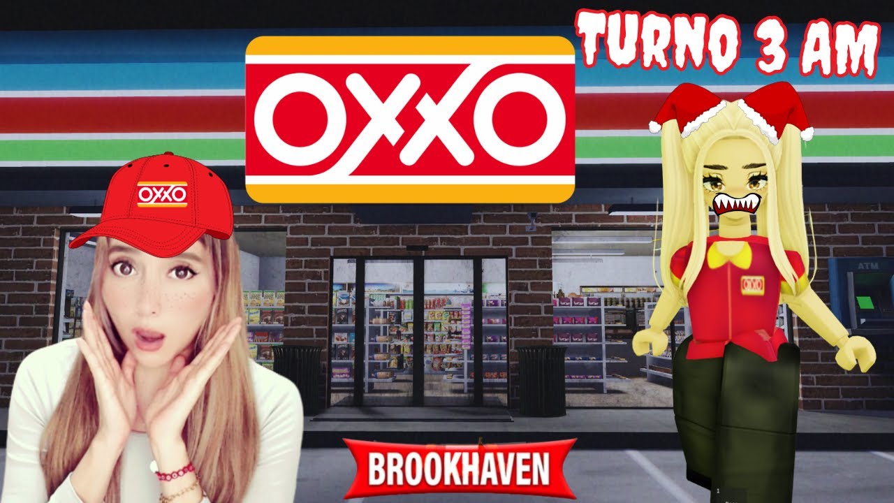 😱POR esta RAZÓN NUNCA TRABAJES EN UN OXXO DE BROOKHAVEN en la MADRUGADA😭| ROBLOX| Valery Rm
