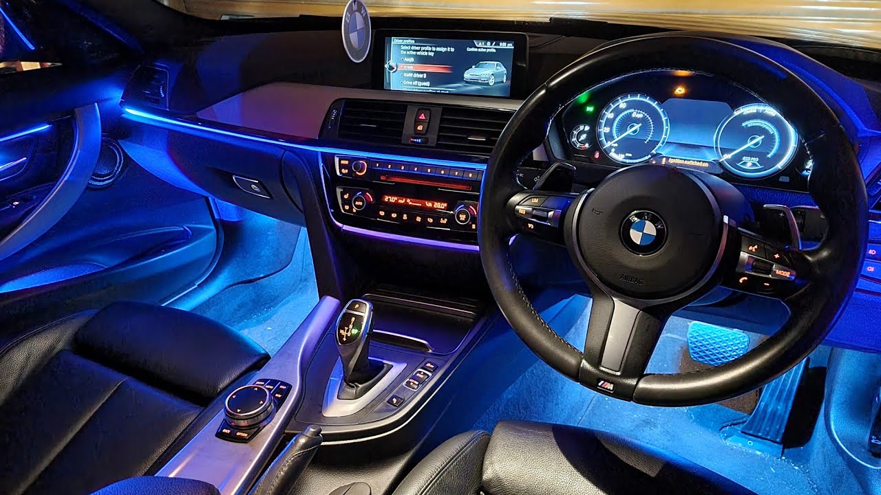 BMW 3 Series F30 Ambient Light Install | RGB LED Car Interior Lights | Car Ambient Lights