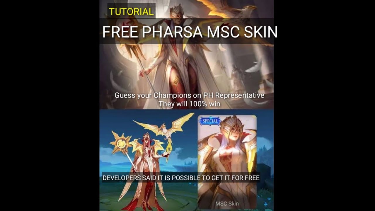 Get Pharsa MSC skin without spending dias ⭐ // Tutorial