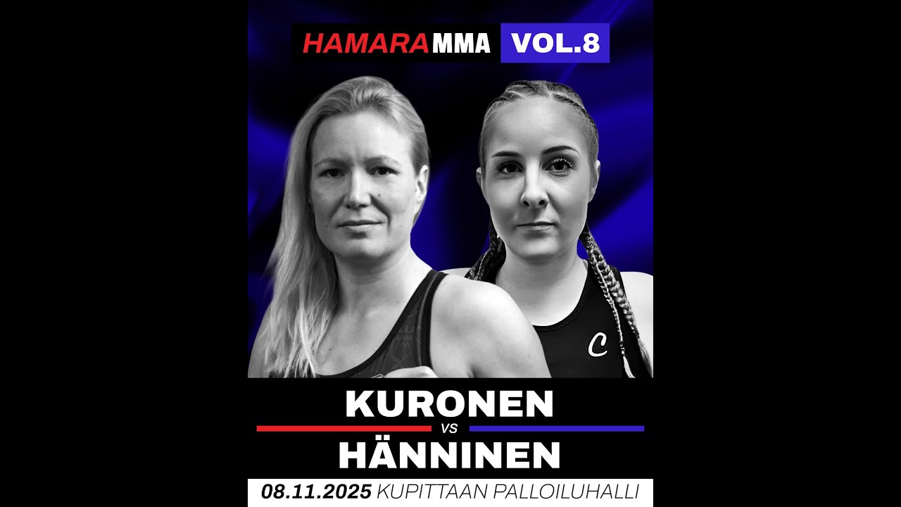 Piritta Kuronen vs Mirjam Hänninen Hamara MMA Vol.8, 8.11.2025. Muay Thai Full Fight