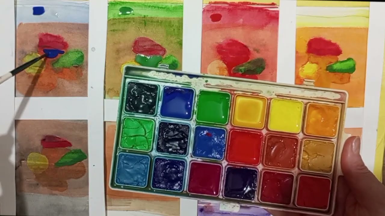 Акварель густо и смело Упражнение, которое лечит от страхов