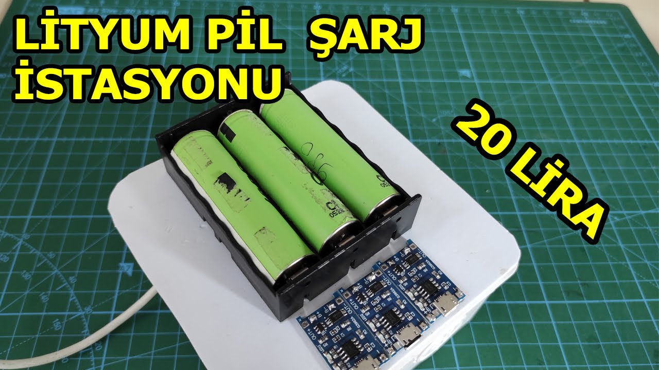 EN UCUZ PİL ŞARJ ETME Y&Ouml;NTEMİ, 18650 Pil Şarj Cihazı, Lityum Pil Şarj İstasyonu,