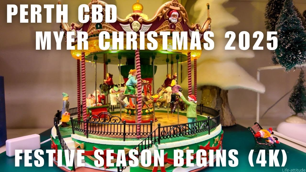 Shopping With Me: Myer Perth CBD Australia (4K) | Early Christmas Displays 2025