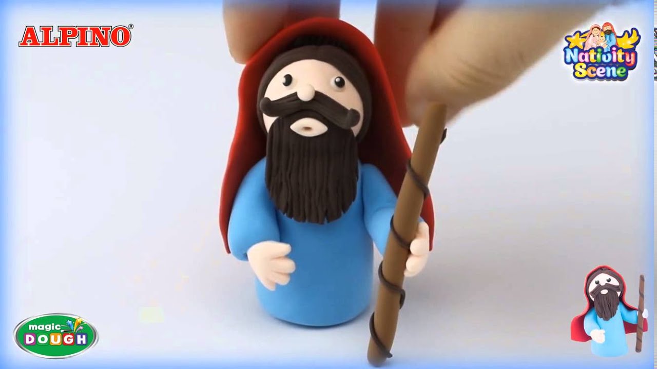 DIY Alpino Magic Dough Nativity Scene