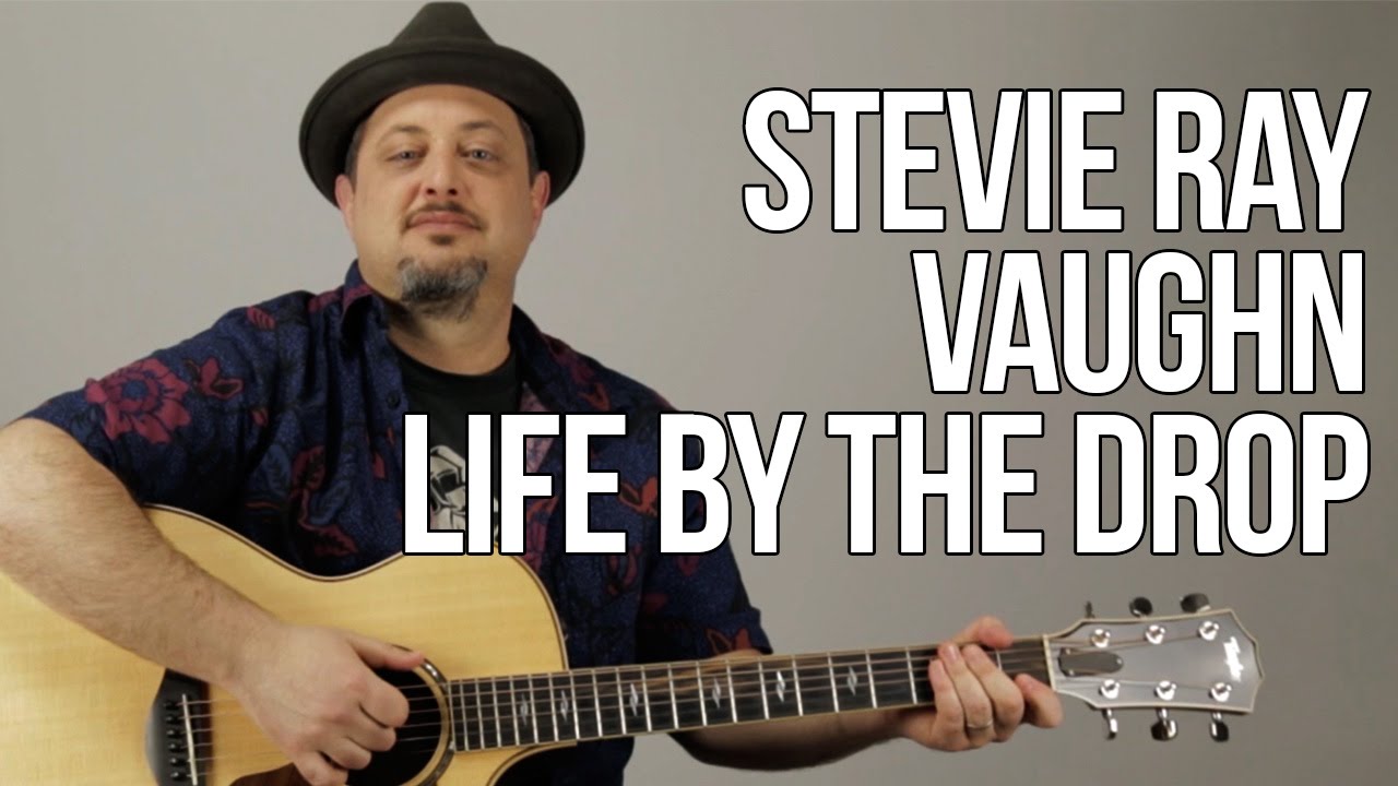 Stevie Ray Vaughn - Life By The Drop (Opening Lick) Guitar Lesson - Acoustic Blues